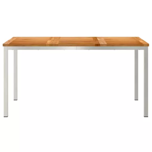 KültériÉtkezőAsztal Barna 200x90x75 cm Szilárd teakfa