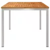 KültériÉtkezőAsztal Barna 200x90x75 cm Szilárd teakfa