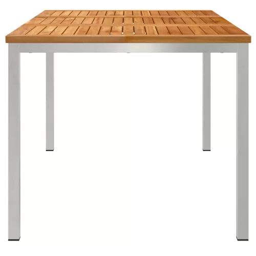 KültériÉtkezőAsztal Barna 200x90x75 cm Szilárd teakfa