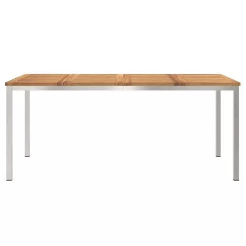 KültériÉtkezőAsztal Barna 200x90x75 cm Szilárd teakfa