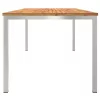 KültériÉtkezőAsztal Barna 200x90x75 cm Szilárd teakfa
