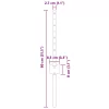 Kerítoszlopok 5 pcs Zöld 40 cm Acél