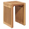 Fészek Oldalasztalok 3 pcs Barna 33 x 44,5 x 51 cm Tömör tíkfa