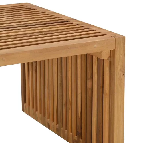 Kerti Oldal Asztal Barna 110 x 55 x 35,5 cm Tömör tíkfa