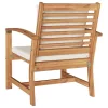 Kerti székek 2 pcs Természetes 60 x 65 x 76.5 cm Tömör tíkfa