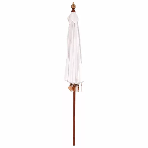 Balinéz Napernyő Krém (210-220) x 260 cm Pamut és tömör fa