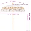 Balinéz Napernyő Krém (210-220) x 260 cm Pamut és tömör fa
