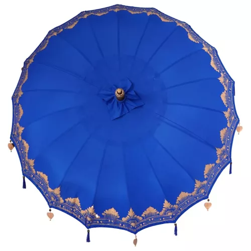 Balinéz Napernyő Kék (210-220) x 260 cm Pamut és tömör fa