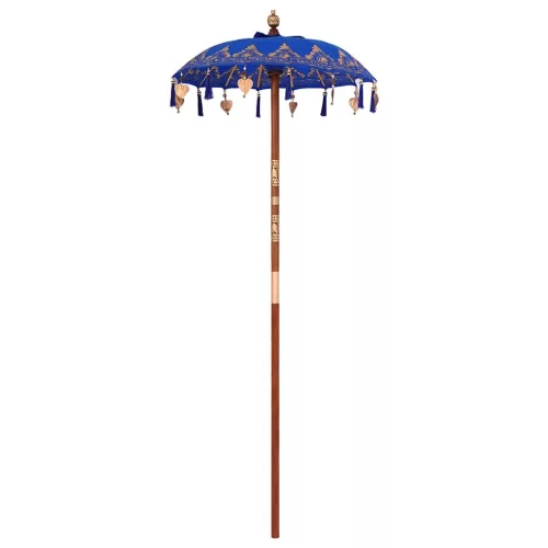 Balinéz Napernyő Kék (90-100) x 260 cm Pamut és tömör fa
