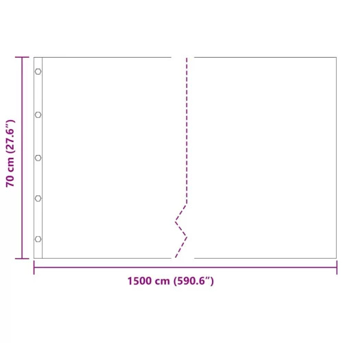 Gyökérzáró fólia Fekete 0.7 x 15 m HDPE