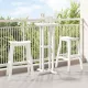 Bárszék 2 pcs Fehér 52 x 43 x 73.5cm HDPE