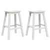 Bárszék 2 pcs Fehér 52 x 43 x 73.5cm HDPE