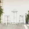Bárszék 2 pcs Fehér 52 x 43 x 73.5cm HDPE
