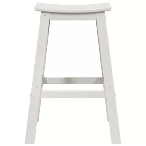 Bárszék 2 pcs Fehér 52 x 43 x 73.5cm HDPE