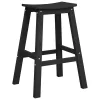 Bárszék 2 pcs Fekete 52 x 43 x 73.5cm HDPE