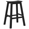 Bárszék 2 pcs Fekete 52 x 43 x 73.5cm HDPE