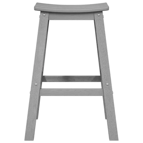 Bárszék 2 pcs Világosszürke 52 x 43 x 73.5cm HDPE