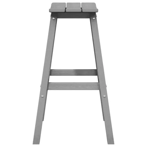 Bárszék 2 pcs Világosszürke 52 x 43 x 73.5cm HDPE