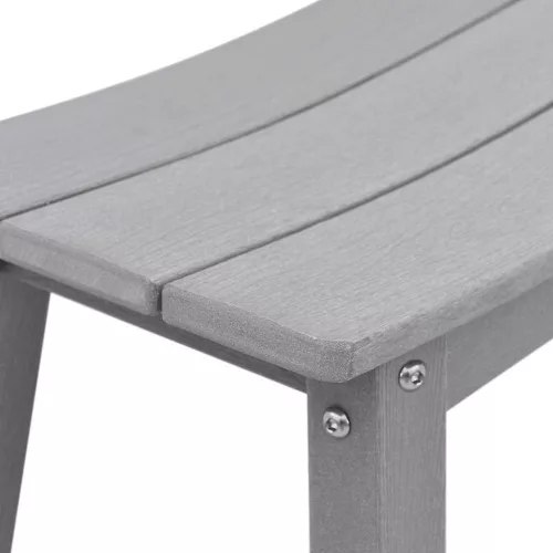 Bárszék 2 pcs Világosszürke 52 x 43 x 73.5cm HDPE