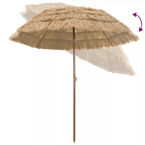 Tengerparti napernyő Barna Ø 206 x 209.5 cm Acél