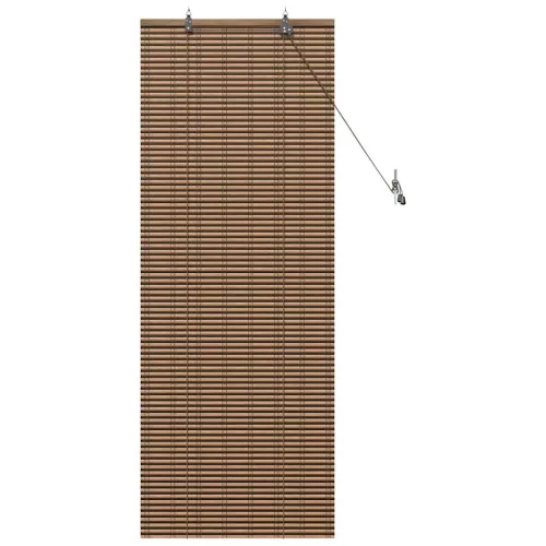 Ablak Függöny Geometrikus Barna 60 x 160 cm bambusz