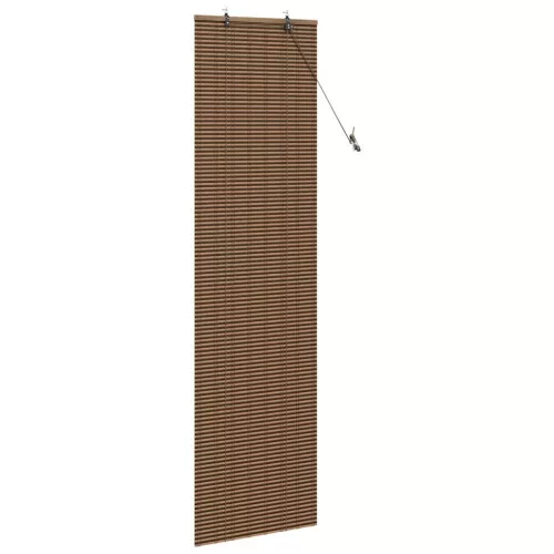 Ablak Függöny Geometrikus Barna 60 x 220 cm bambusz