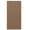 Ablak Függöny Geometrikus Barna 100 x 220 cm bambusz