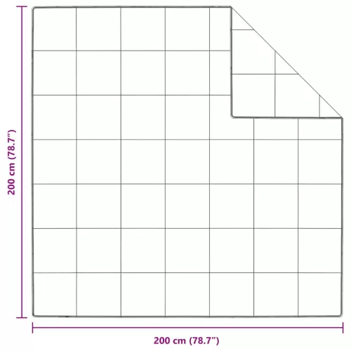 Takarók és párnák Fehér 200 x 200 cm Pehely