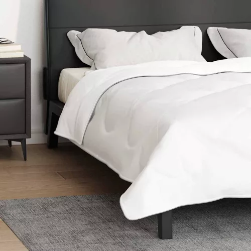 Takarók és Duvetek Fehér 200 x 200 cm Poliészter