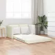 Földi Kanapéágy párnával Krém 122 x 70 x 60 cm Bársony