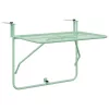 Függő erkélyasztal Menta zöld 60 x 39 x 65 cm Acél
