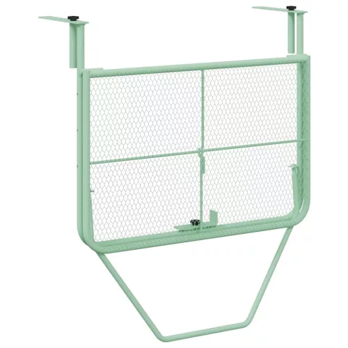Függő erkélyasztal Menta zöld 60 x 39 x 65 cm Acél