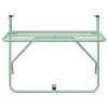 Függő erkélyasztal Menta zöld 60 x 39 x 65 cm Acél