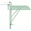 Függő erkélyasztal Menta zöld 60 x 39 x 65 cm Acél