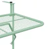 Függő erkélyasztal Menta zöld 60 x 39 x 65 cm Acél