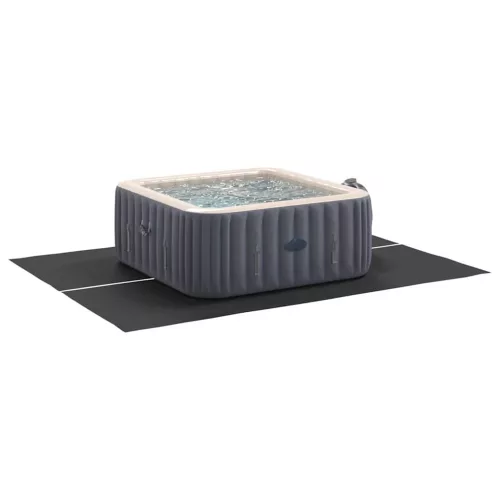 Medence alatlappal Fekete 300 x 220 cm Poliészter geotextília