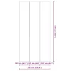 Medence alatlappal Fekete 640 x 321 cm Poliészter geotextília