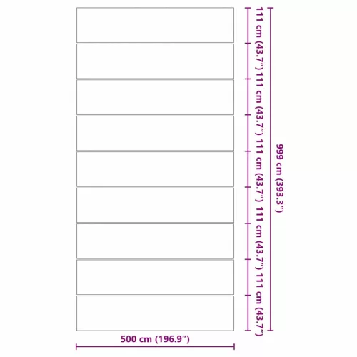 Medence alatlappal Fekete 999 x 500 cm Poliészter geotextília