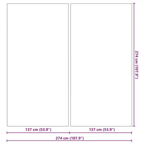 Medence alatlappal Fekete 274 x 274 cm Poliészter geotextília
