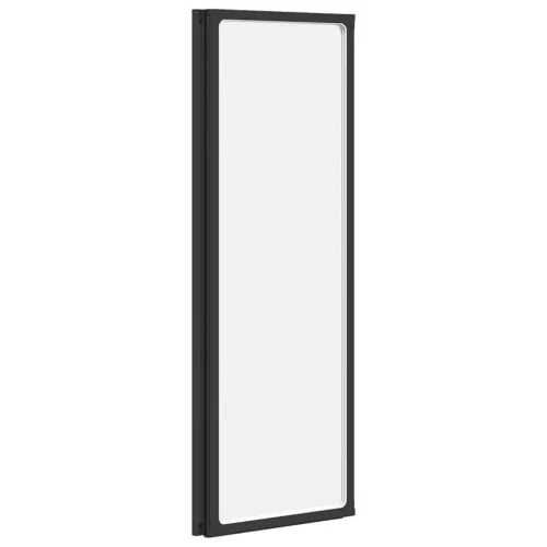 Zuhanyfal Fekete 120 x 2 x 117 cm Alumínium