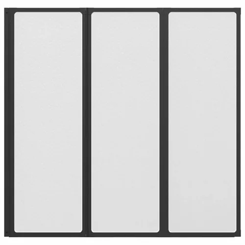Zuhanyfal Fekete 120 x 2 x 117 cm Alumínium