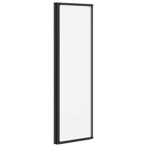 Zuhanyfal Fekete 132 x 2 x 140 cm Alumínium