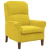 Karosszék Sárga 76 x 94 x 102 cm Bársony