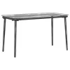 Kerti Asztal Fekete 80 x 40 x 45.5 cm Poli rattan