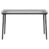 Kerti Asztal Fekete 80 x 40 x 45.5 cm Poli rattan