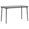 Kerti Asztal Fekete 80 x 40 x 45.5 cm Poli rattan