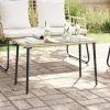 Kerti Asztal Természetes 80 x 40 x 45.5 cm Poli rattan