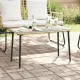 Kerti Asztal Természetes 80 x 40 x 45.5 cm Poli rattan