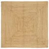 Területi szőnyeg Bézs 120 x 120 cm Juta