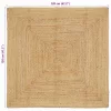 Területi szőnyeg Bézs 120 x 120 cm Juta